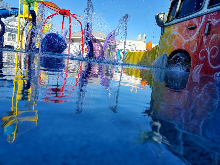 Additional splash features at Sea Spray Park.