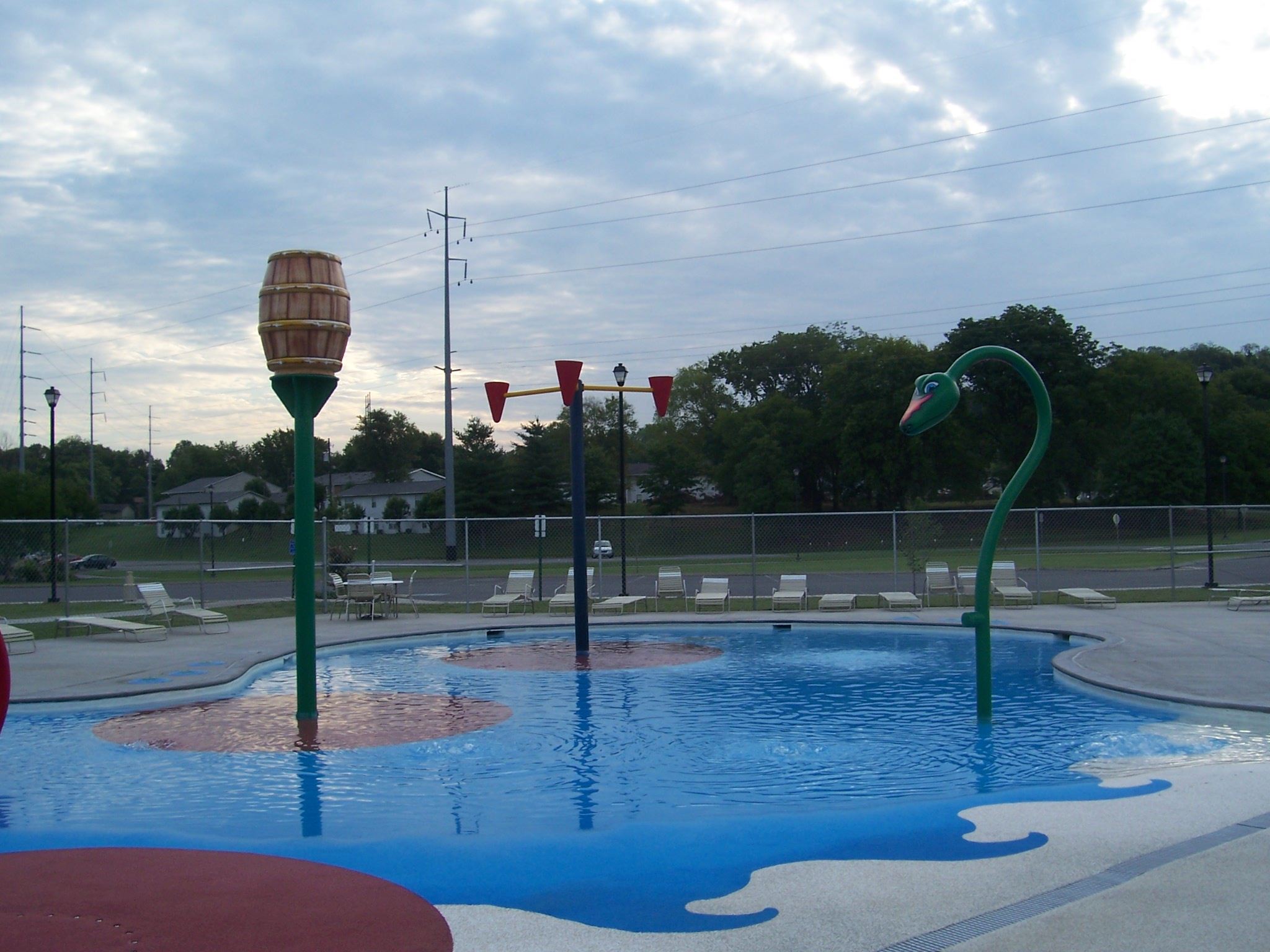 Sevierville Family Aquatic Center outdoor water-play area
