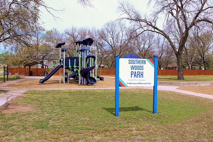 Southern Woods Park overall park view.