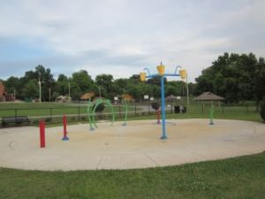 Official photo of the splash pad at Southside Recreation Center in High Point.