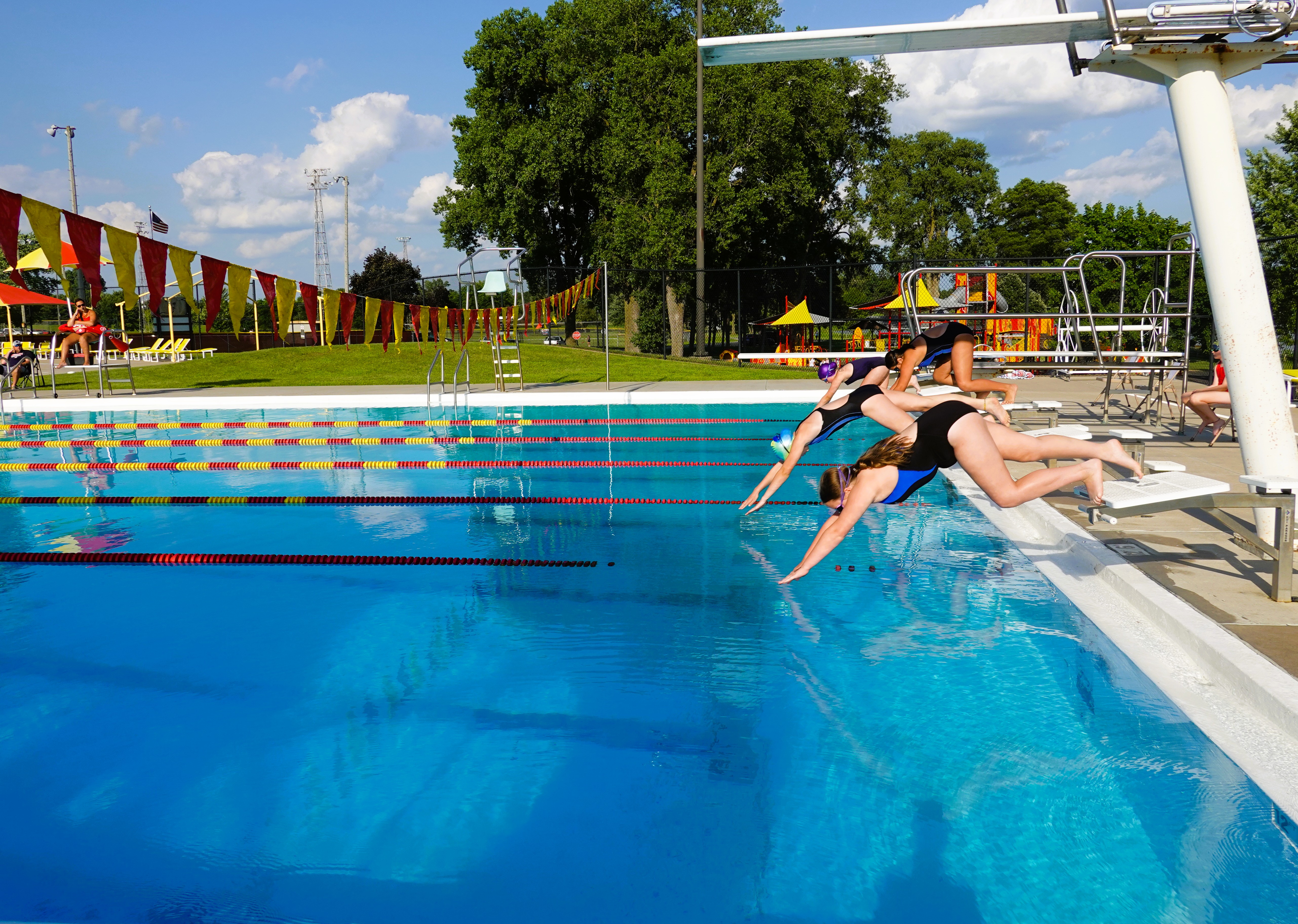 Diving area at Sparta Aquatic Center.