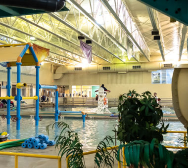 Splash Central indoor pool area in Bartlett.