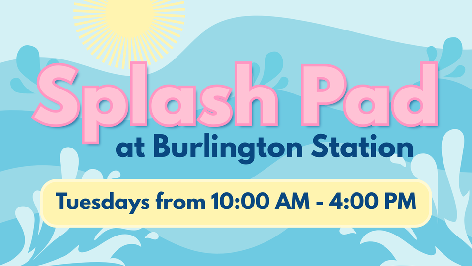 Splash Pad at Burlington Station profile image on Facebook.