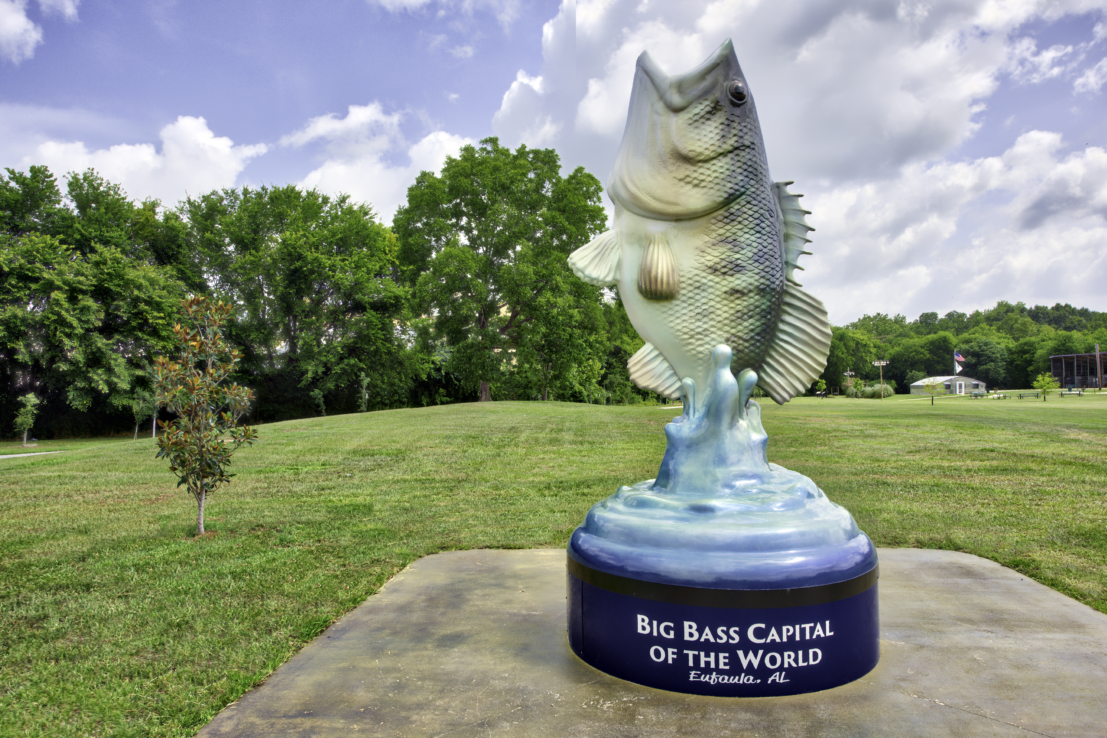 Downtown Eufaula attraction near the splash pad area.