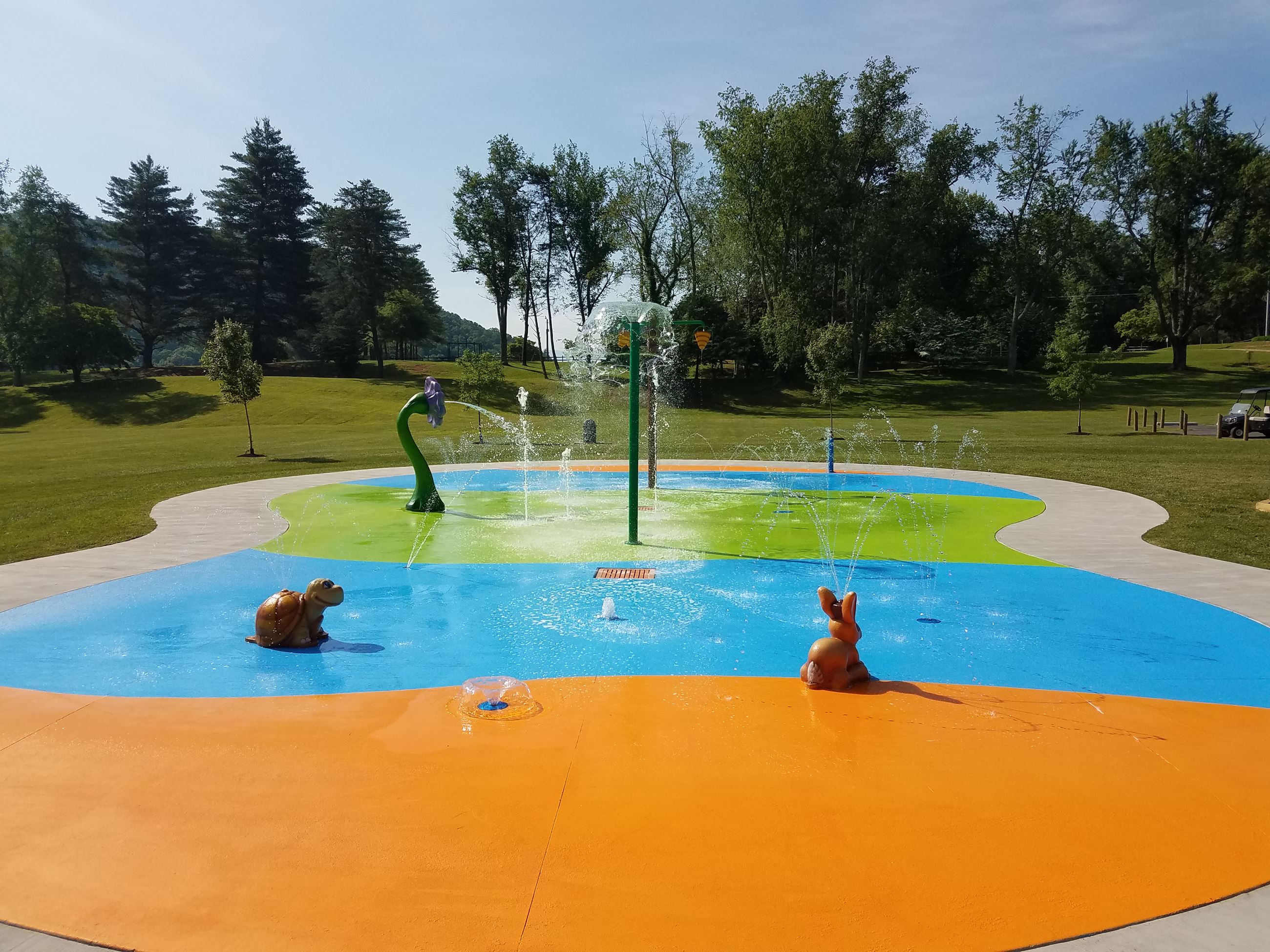 Official image for the Steele Creek Park splash pad.