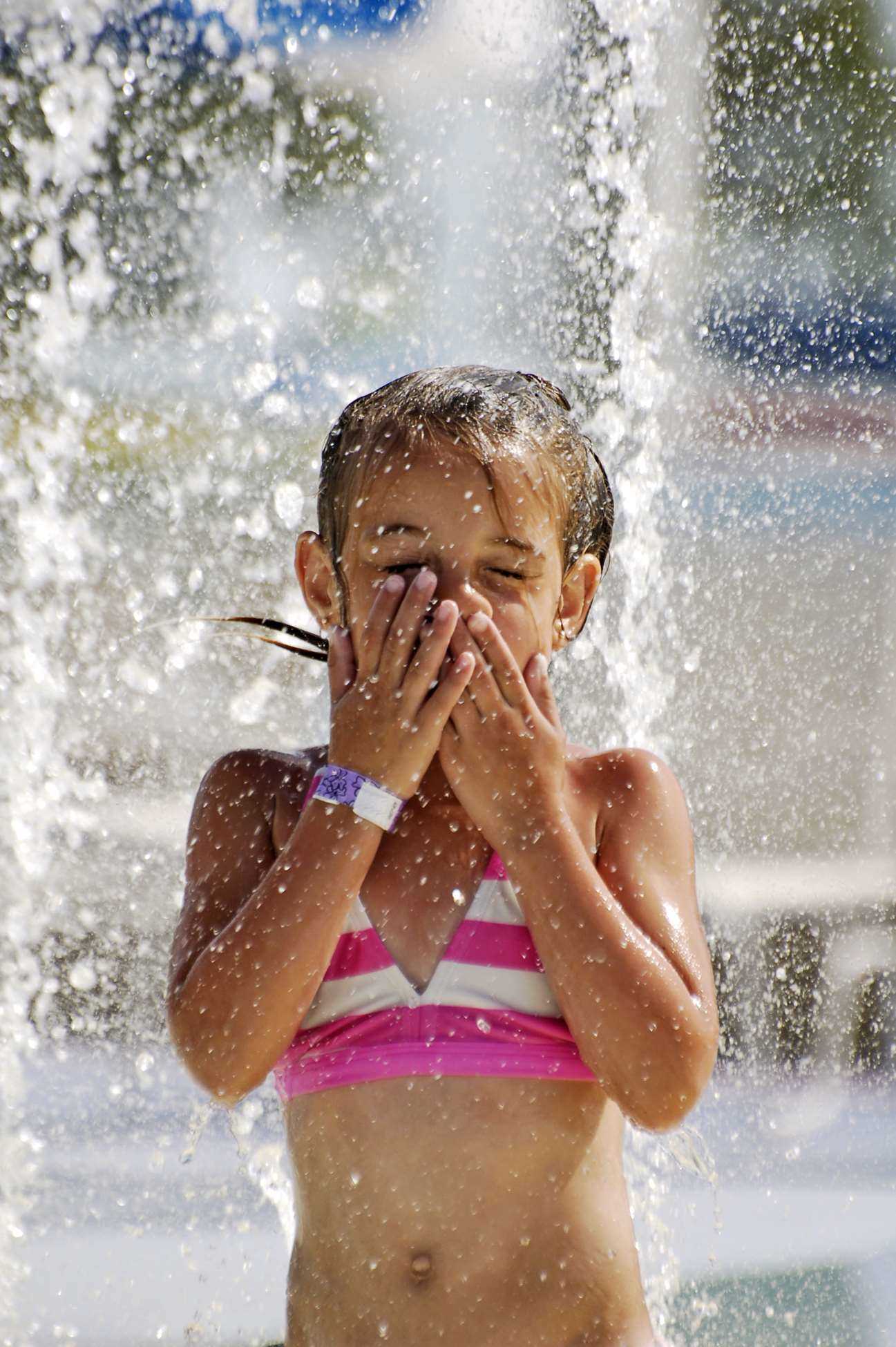 Aquatic play features at Sun-N-Fun Lagoon.