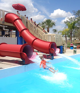 Wave pool at Sun Splash Family Waterpark.