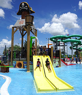 Pirate's Cove play area at Sun Splash Family Waterpark.