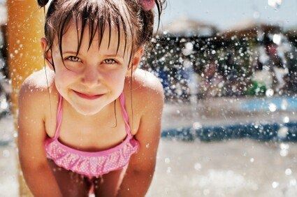Child enjoying Tavares Splash Park.
