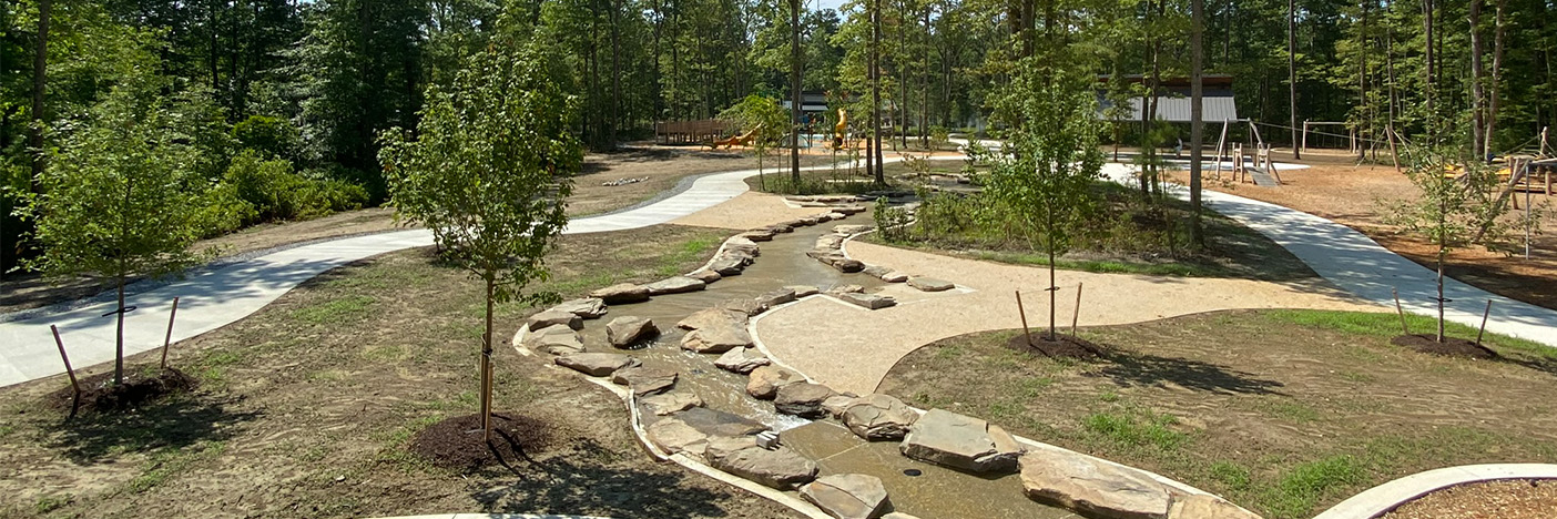 Play stream area at Taylor Farm Park.