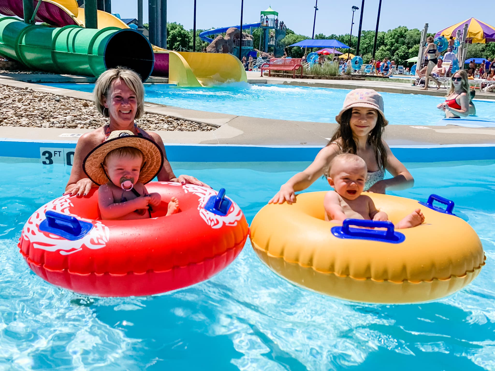 Adventure Falls attractions at The Falls Aquatic Center.