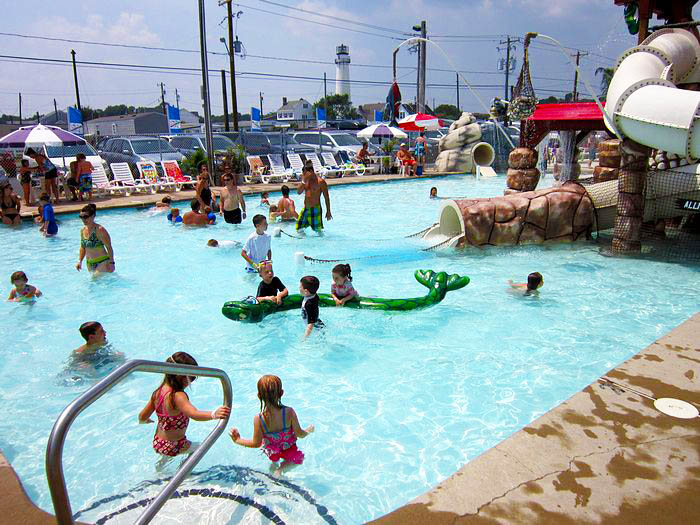Thunder Lagoon activity pool and splash area.