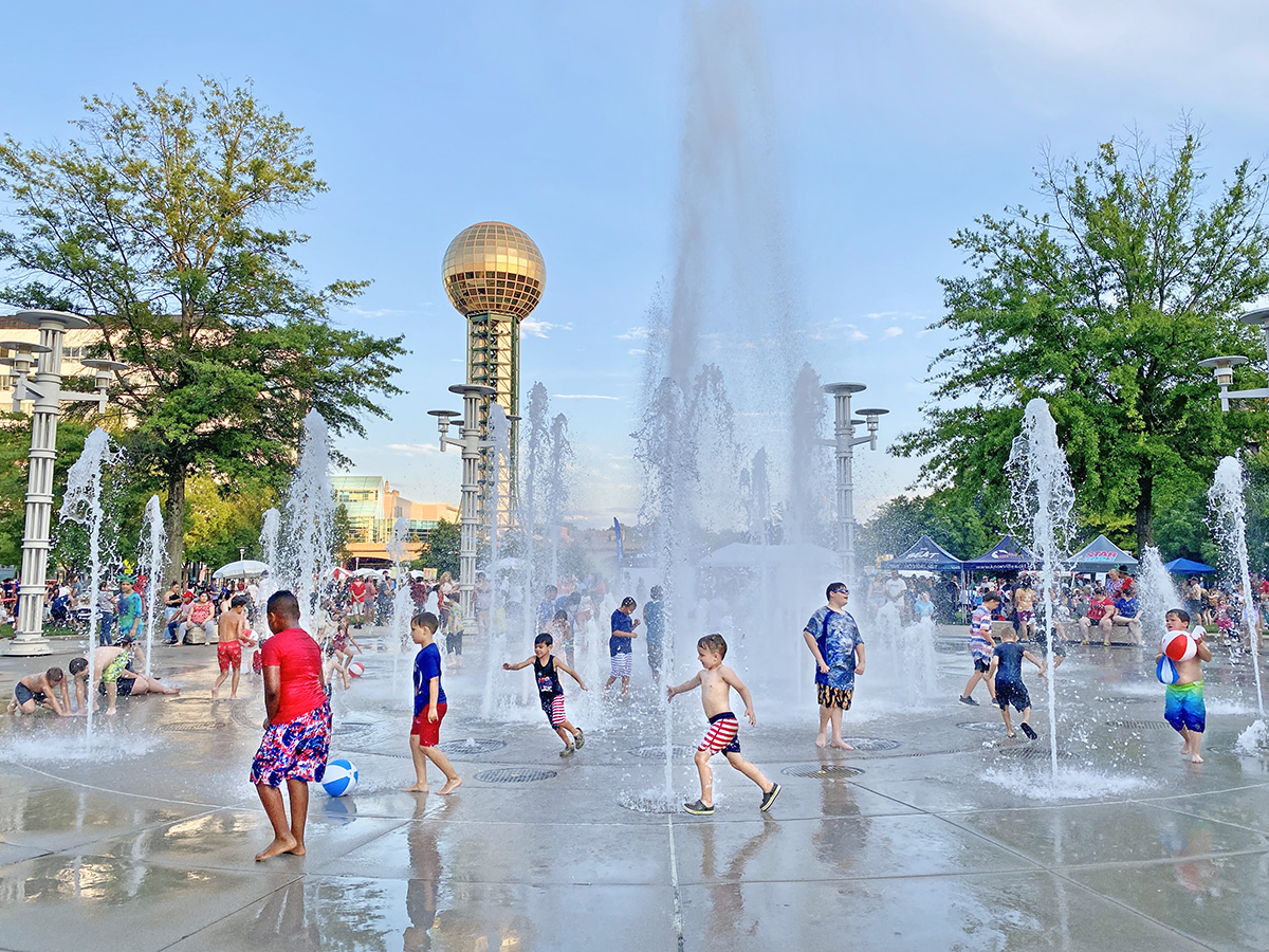 Volunteer Landing Water Play Fountains