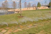 Misting feature area at Wasioto Park.