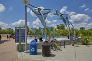 Westermeier Commons splash pad in Carmel.