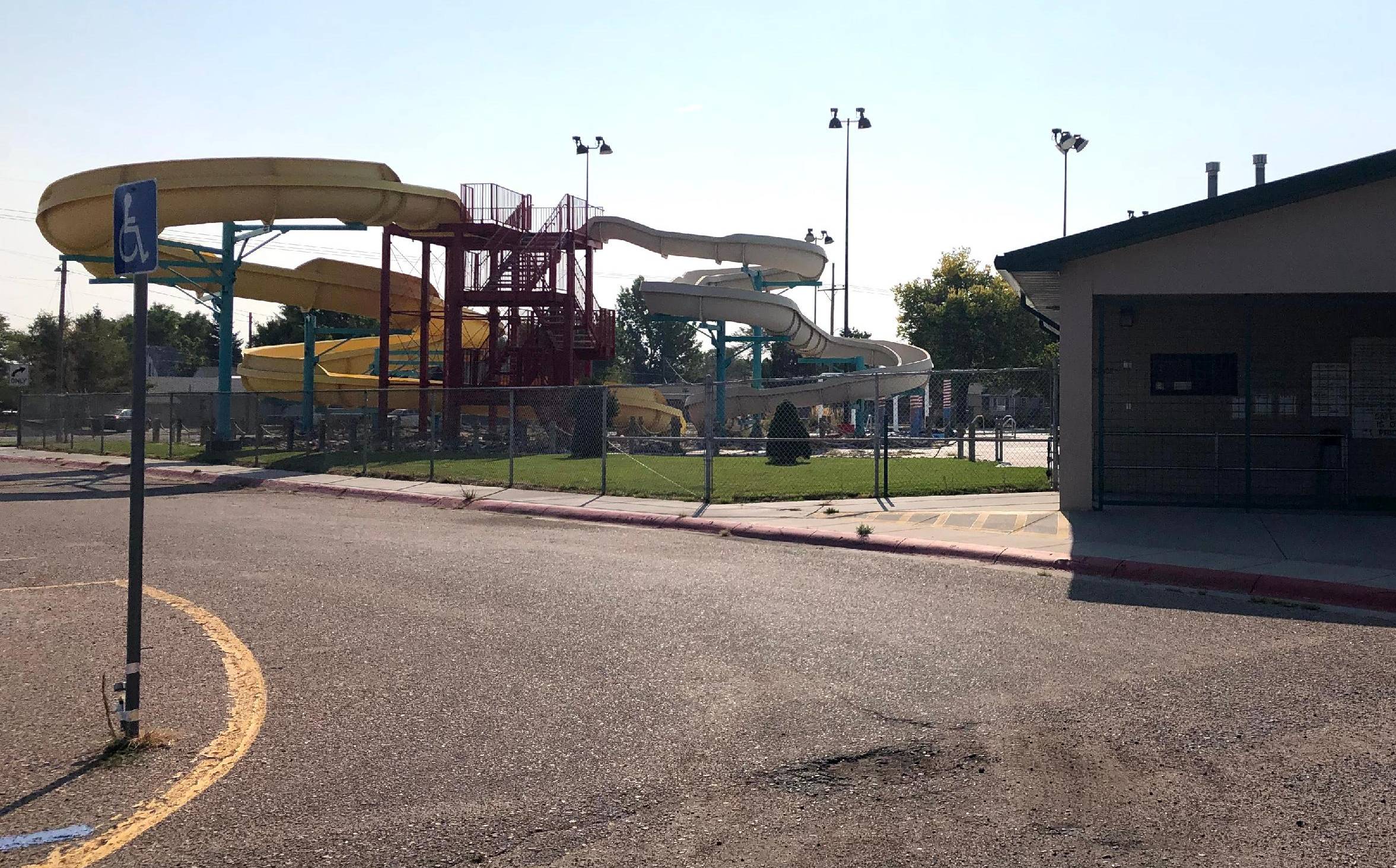 Westmoor Park & Pool waterslide in Scottsbluff.