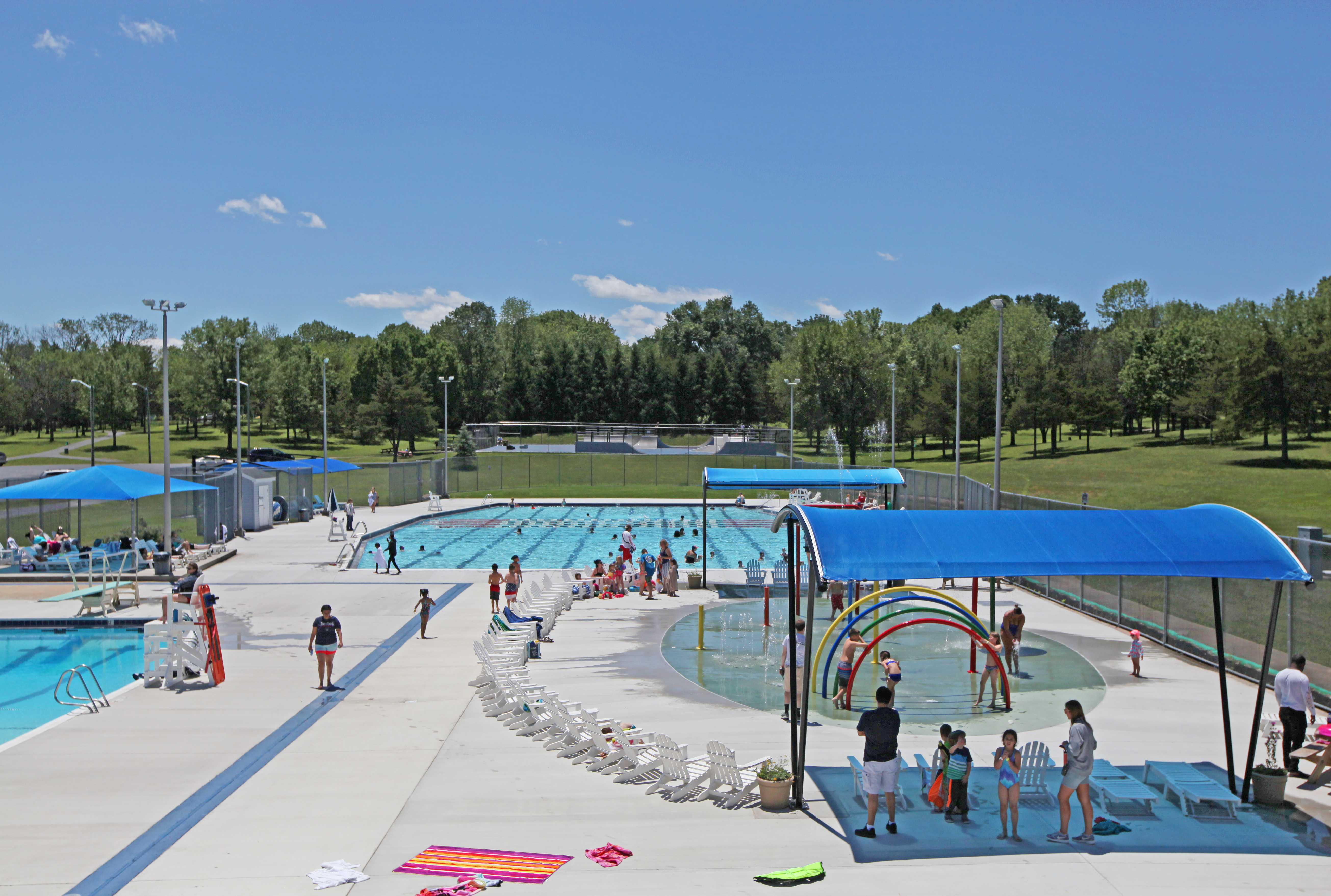 Olympic pool area at Westover Pool.