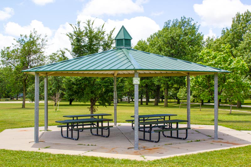 Open area of Woods Park in Lincoln.