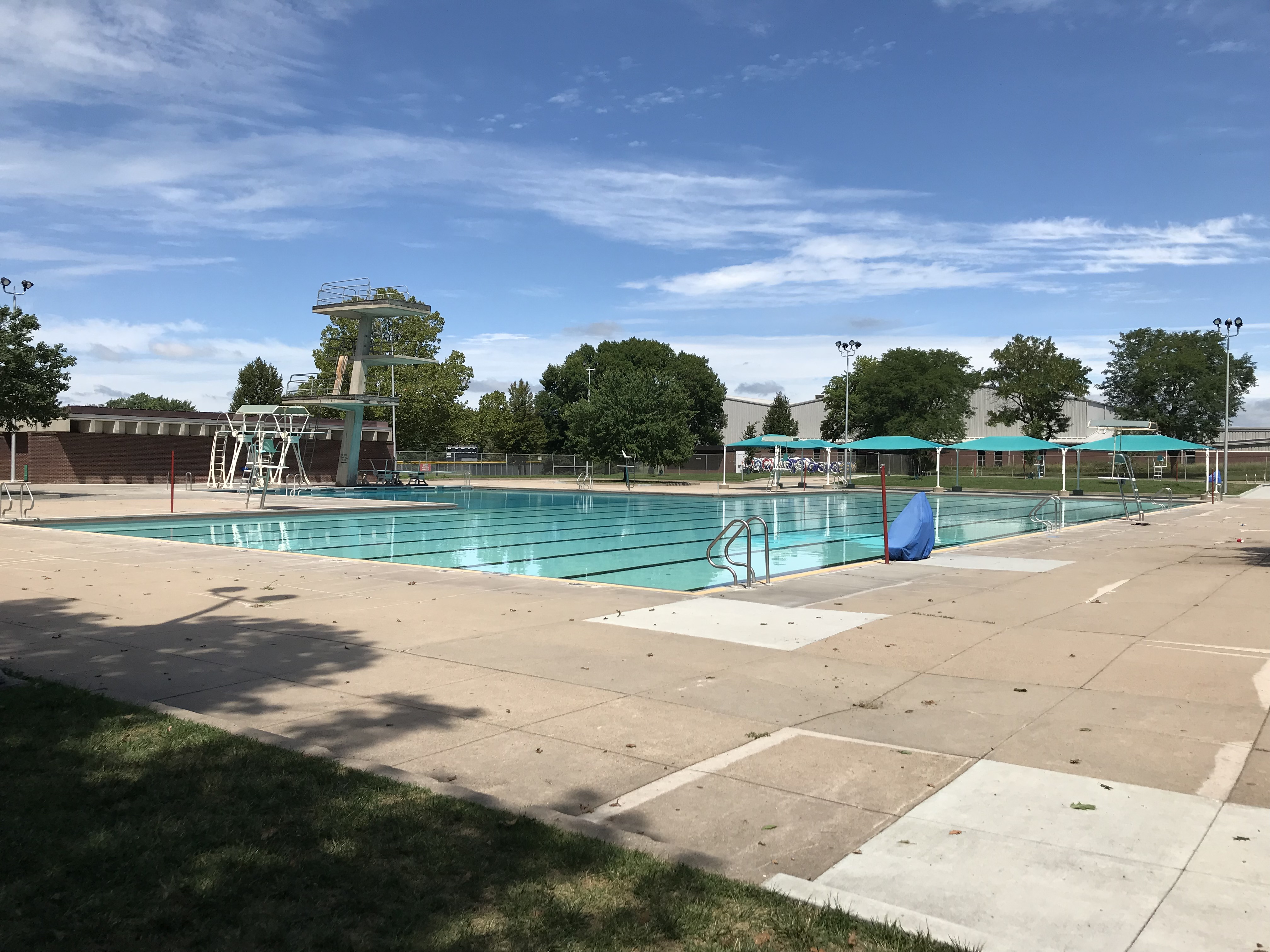 Pool view at Woods Pool in Lincoln.