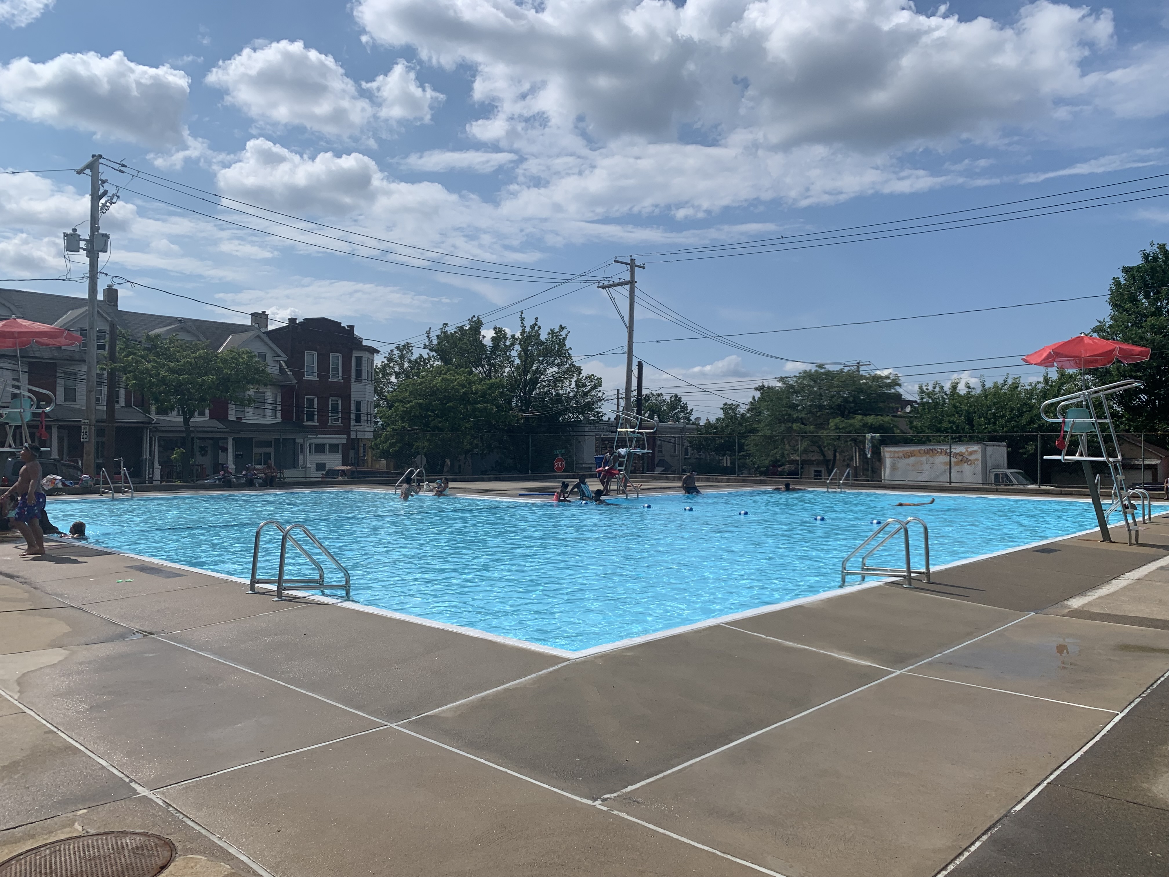 Yosko Pool area in Bethlehem, where the city notes a nearby splash park.