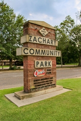 Amenity area at Zachary Community Park.